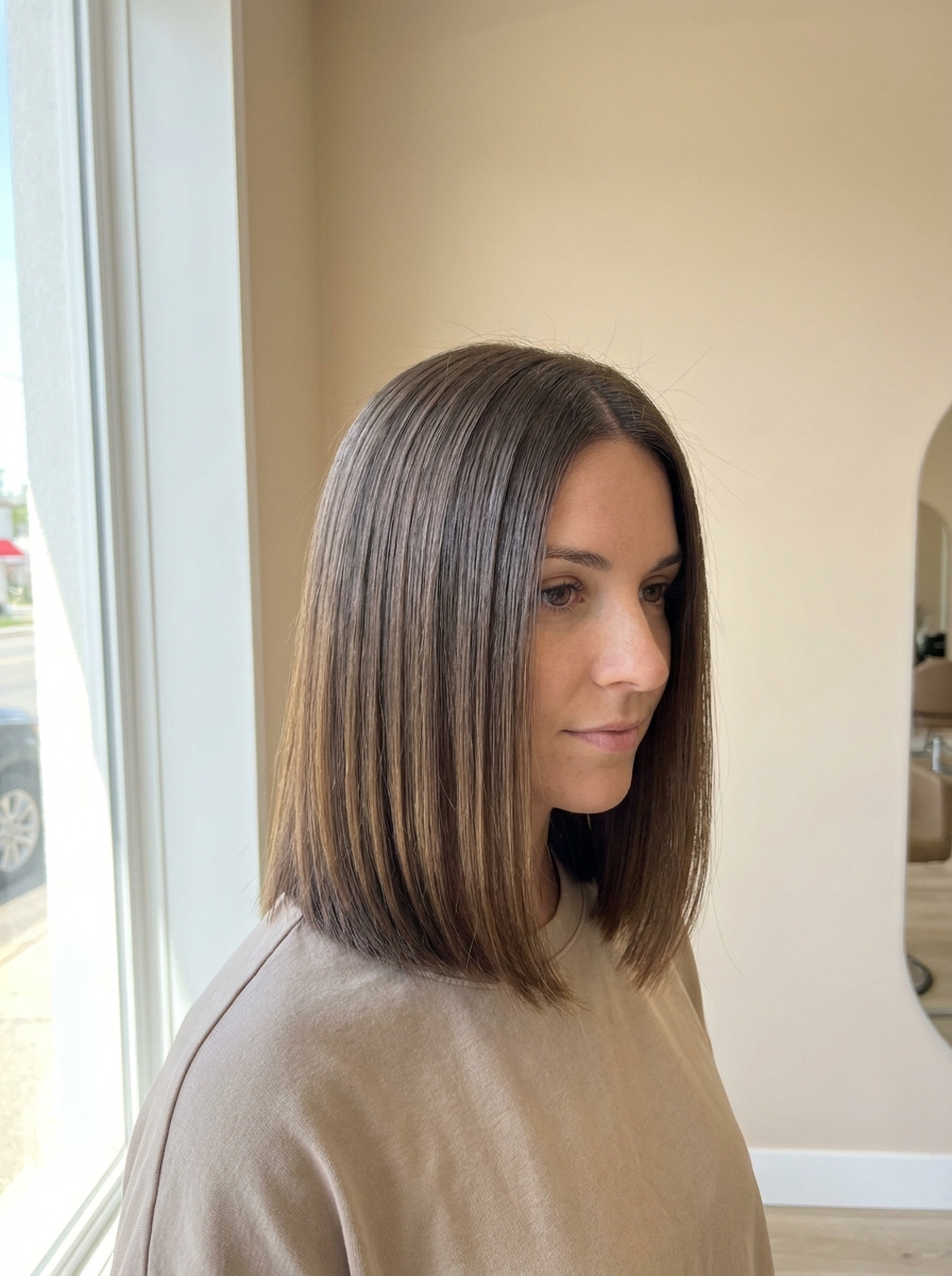 Blunt Bob mittellang als Bob Frisuren mittellang Inspiration 2026